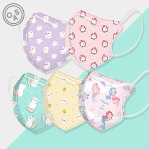 원올스 4겹 깜찍이 유아마스크 30매+1매 2D 입체 아기 어린이 마스크 초소형