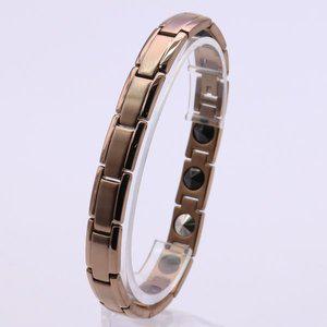 [큐케어]사노피아 써지컬 게르마늄 자석팔찌 아모르 (핑크골드)