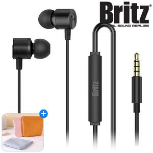 브리츠 P20GX 유선 이어폰 Hi-Fi 운동 스포츠 생활방수 통화 음악감상 핸즈프리