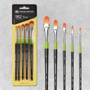 화홍 구성붓 No.982 F  5본조 Set