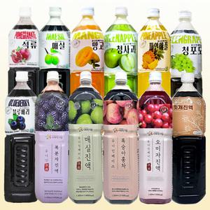 유나인 음료 베이스 1.5L 매실 홍차 레몬 희석음료