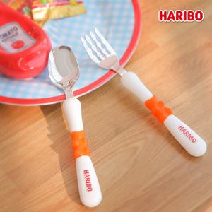하리보 리빙 젤리 곰돌이 요거트 시리얼 유아 아동 어린이 숟가락 포크 / 골드베렌 스푼