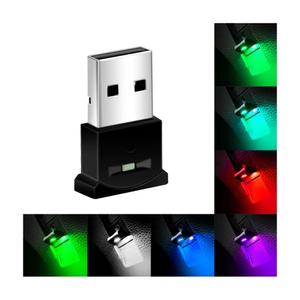 미니 RGB USB 엠비언트 무드등 라이트 7컬러 자동차 컴퓨터 차량용