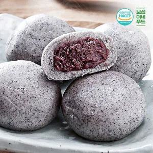 [하프클럽/]HACCP인증 흑미 안흥찐빵 1.6kg(25개,국산팥)