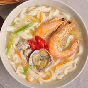 [푸르젠] 생칼국수 6인분세트(면1kg+멸치맛스프6봉)