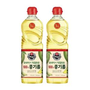 [장보기] 백설 콩기름, 0.9L, 2개