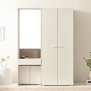 나무뜰 디움 키큰 수납 화장대 모듈 옷장 PUR PET 1400 JNF099