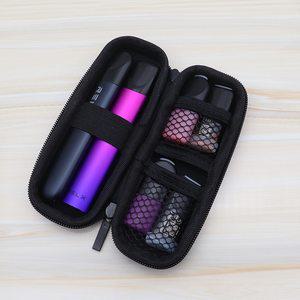 블랙 미니 슬림 케이스 작은 가죽 지퍼 캐리 가방 전자 담배 JUUL POD RELX ZERO NORD