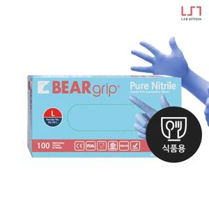 식약처 인증 베어그립 퓨어 니트릴글러브 (BEARgrip Pure Nitrile) 니트릴장갑 식품용장갑 KFDA인증 (JD02)