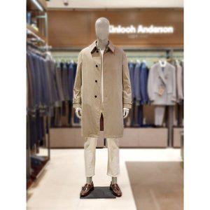 갤러리아 킨록 벨티드 코듀로이 카라 탈부착 트렌치 코트 베이지 (TWTEH02)