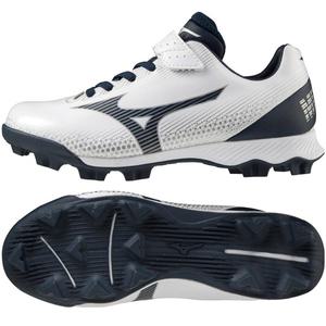 [11GP222214] 미즈노 유소년 포인트화 (백+남)