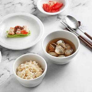 시라쿠스 뉴욕 그릇 다이어트 소식 당뇨 크림 화이트 작은 미니볼 소식좌 밥공기 국 밥 그릇 공기 대접