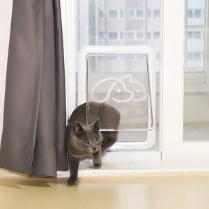 투명 강아지안전문베란다용 견문 방묘문 펫도어 고양이문 베란다 방묘창 183cm이상