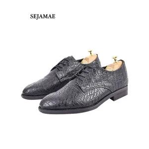 [하프클럽/세자매]수제 멋스러운 무늬 남자 구두 키높이 정장화 / 편안한착화감