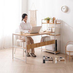 [기타]1500 사이즈 H형 원목 철제 책상 선반 책장 테이블