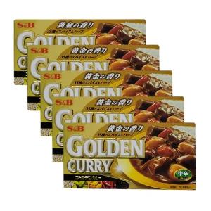 일본카레 에스비 골든카레 중간매운맛 5개 고형카레 커리