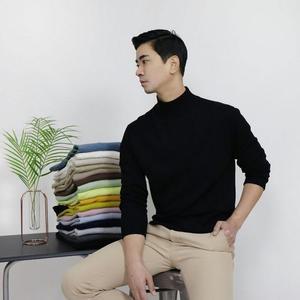 [YULL] 16컬러, 부드러운 캐시미어 스판하프넥 남자 반폴라