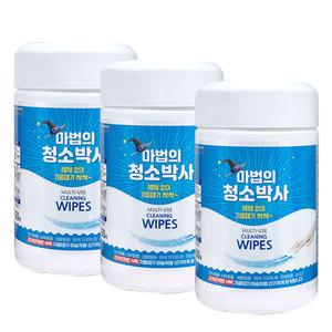 마법의 청소박사 150매 3통 크리너 청소 물티슈