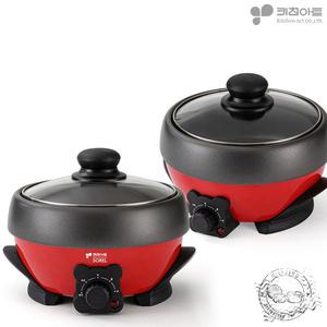 키친아트 소형 1-2인용 만능 멀티 전기쿠커 KSJ-MC600 전기 냄비 그릴 포트