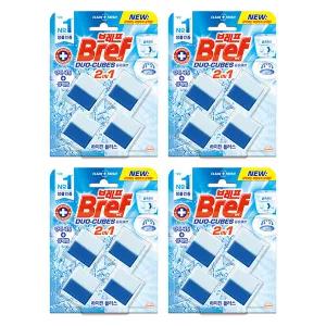 브레프 듀오큐브 변기세정제 하이진 4입, 4개 (총 16개)