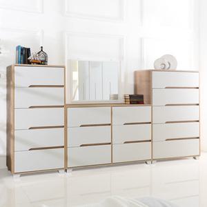 장인가구 시클리 화이트 서랍장세트(착불)