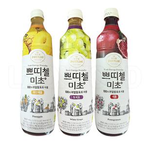 CJ 쁘띠첼 미초 900ml 3종 골라담기(청포도,파인애플,석류)