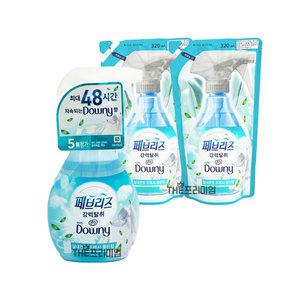페브리즈 섬유탈취제 실내건조 프레시 클린향 370ml+리필 320ml 2개