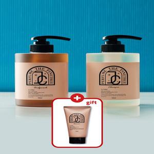 JC파인트리 라튤립 퍼퓸 향수 천연 미용실 샴푸500+천연 바디워시500 2종세트+