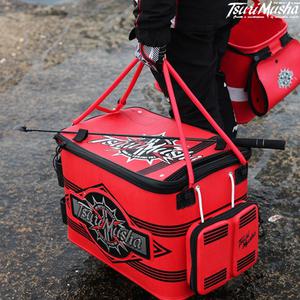 쯔리무사 도데카 엠블럼 키퍼바칸 50cm 레드 쯔리무사바칸 밑밥통