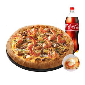 도미노 블랙타이거슈림프더블치즈페퍼로니엣지 set