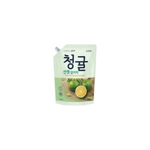 기름기제거 참그린 주방세제 청귤산뜻설거지 리필 1kg