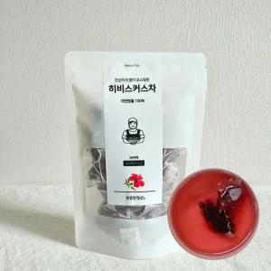 30+30티백 히비스커스차 자연원물 100% 생분해 삼각티백차