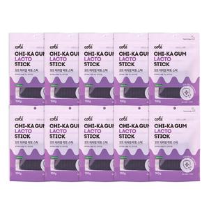 꼬뜨 대용량 강아지 치카껌 락토스틱 면역력 100g x 10개(100P/총1kg) 강아지 간식 개껌 가수분해 양치껌