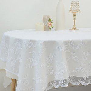 [신세계몰]엘레강스 레이스식탁보 150x100 감성 원탁테이블보