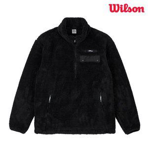 [윌슨] 어센틱 플리스 아노락 7633 블랙 겨울 반집업