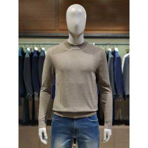 갤러리아 킨록 캐시미어 혼방 반폴라 모크넥 니트 카키 (TGY05)