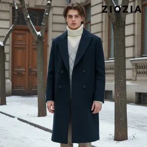 [지오지아] 세미오버 피크드 더블코트 (ABB4CB1102)