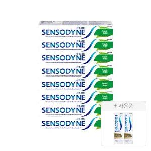 센소다인 시린이케어 치약 후레쉬민트 100g, 8개 + 증정(멀티케어 치약 18g, 2개)