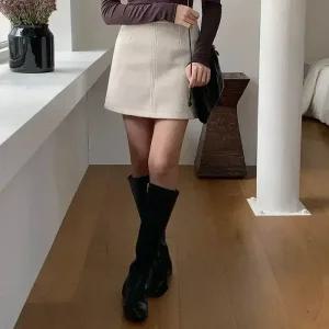 [코코블랑] 얼웨이즈 모직 미니스커트