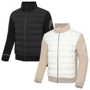 [와이드앵글](광주신세계)(WMW23112) 남성 CO 스웨터 하이브리드 발열 볼패딩 자켓