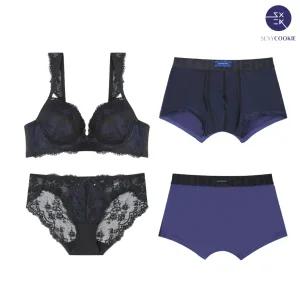 [롯데백화점]섹시쿠키 할로윈 레이스 커플속옷SET2 SCWBZ901SCWPZ902SCMDZ901