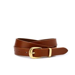 [질스튜어트ACC] 브라운 프리미엄 통가죽 여성벨트 JABE4E121W2