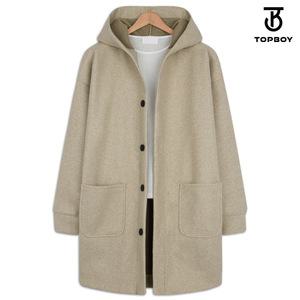 보카 울 오버핏 롱 후드코트 (ADD076)