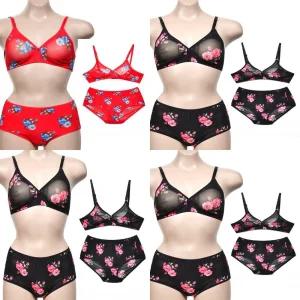 HY 꽃무늬 망사 B컵 브라팬티세트 여자속옷세트 여자속옷