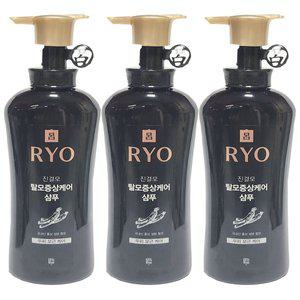 려 진결모 탈모증상케어 샴푸 두피모근케어 490ml x3개