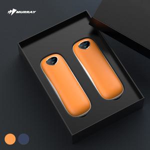 머레이 (트윈 손난로 2개_오렌지) 2초 초고속 양면 발열 충전식 전기 전자 핫팩 대용량 보조배터리 휴대용 손날로