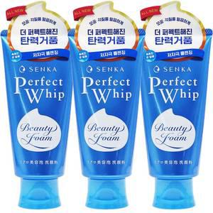 센카 퍼펙트 휩 페이셜 워시 A 클렌징 폼120g x3개 국민클렌징폼 국민세안제