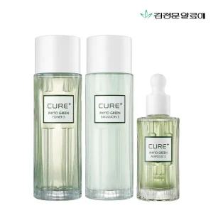 김정문알로에 큐어 피토 그린 토너+에멀전+앰플 세트