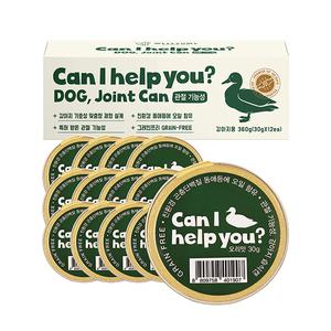 Can I Help You 웰썸 독 오리 캔 30g 12개입