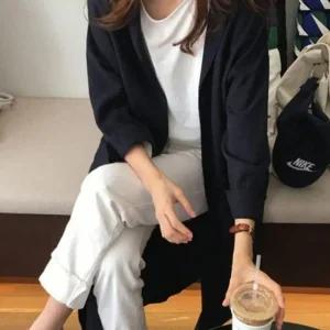 ONM 롱자켓 레이어드 투웨이룩 루즈핏원피스 용 루즈핏 셔